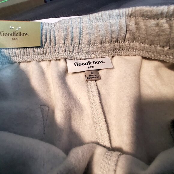 Goodfellow & Co Mens Gray Jogger Pants S Cargo Pockets & Drawstring Waistband - Picture 3 of 10